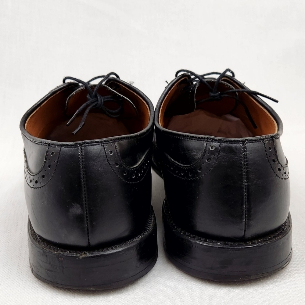 Allen Edmonds Black Birmingham Oxford Leather Dress Shoes - Picture 5 of 12